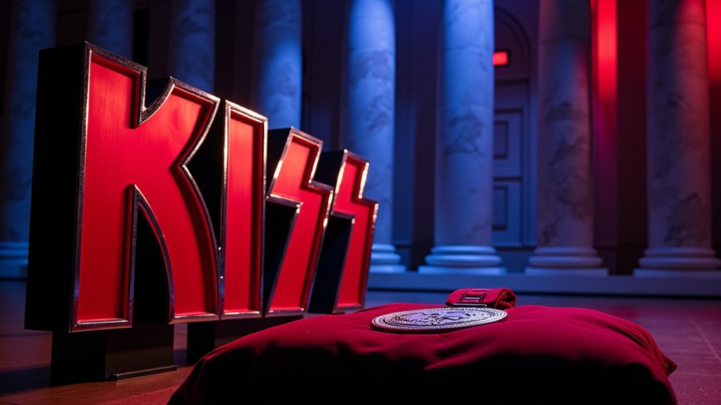kiss accepts honor from trump