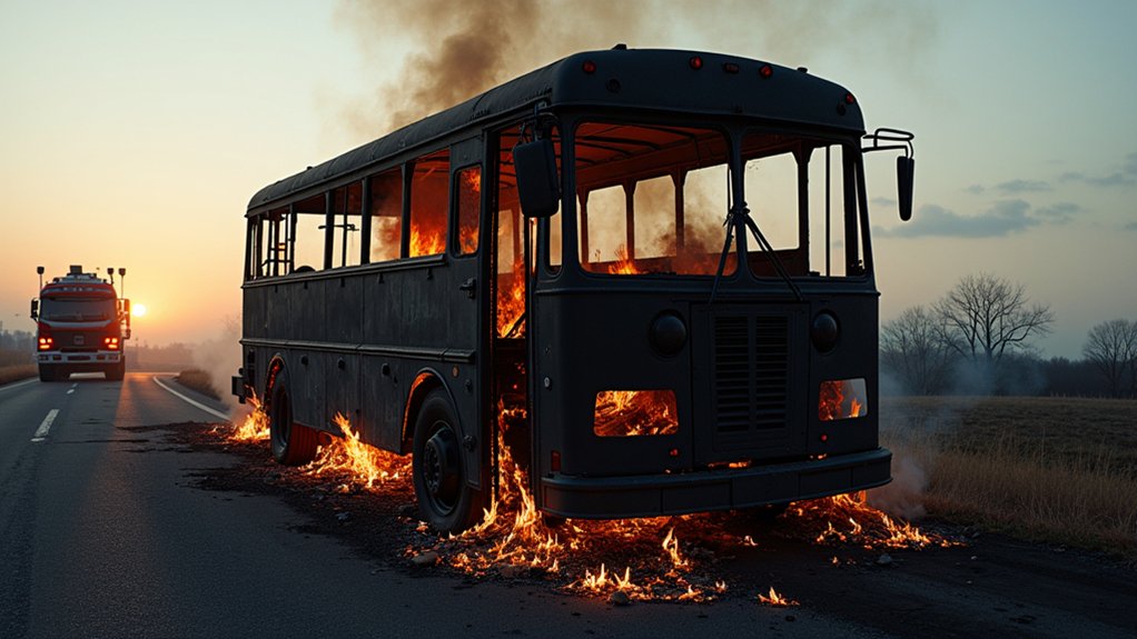 tour bus fire cancels shows