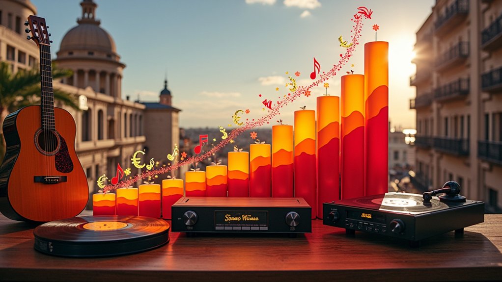 spain s music revenue growth
