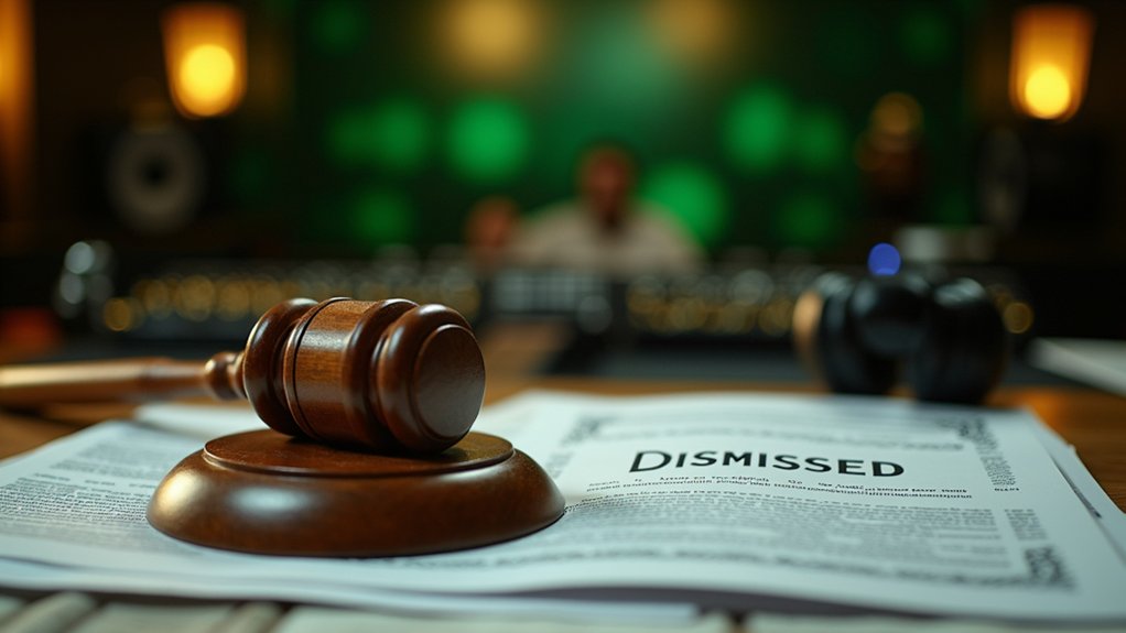 copyright lawsuit dismissed successfully