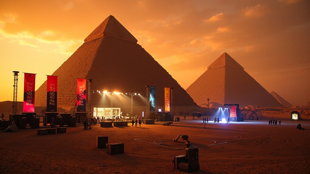 grammy event at pyramids