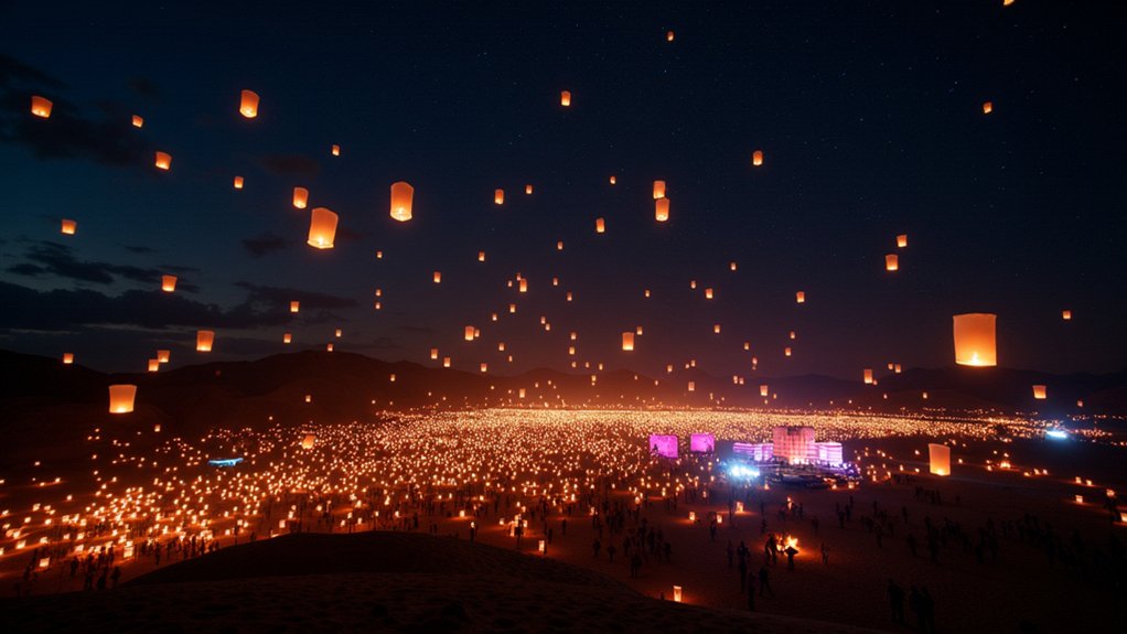 lanterns shine despite weather